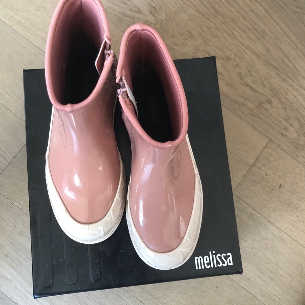 Melissa rain boot, us8, pink